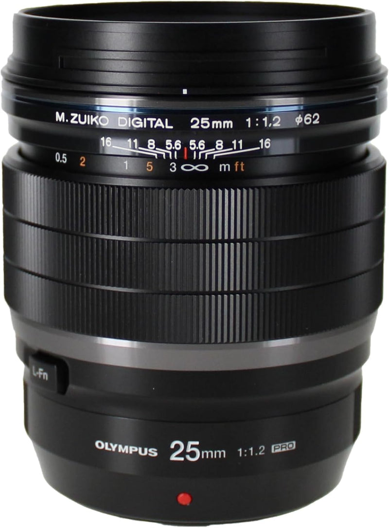 Olympus M.Zuiko Digital ED 25mm F1.2 Pro Lens for Micro Four Thirds Black