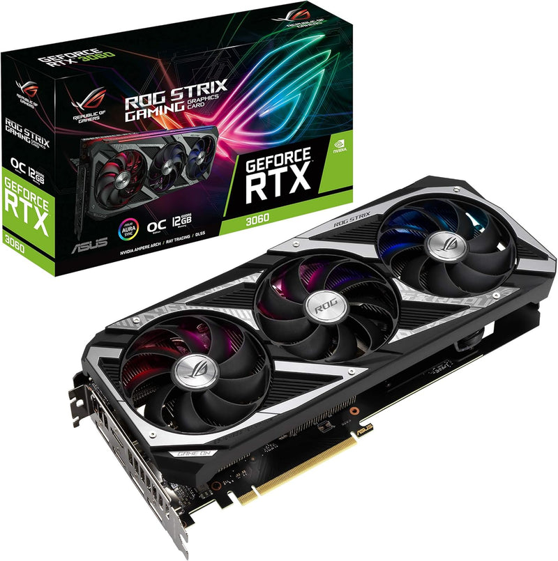 ASUS ROG Strix RTX 3060 OC Edition 12GB GDDR6 Gaming Graphics Card