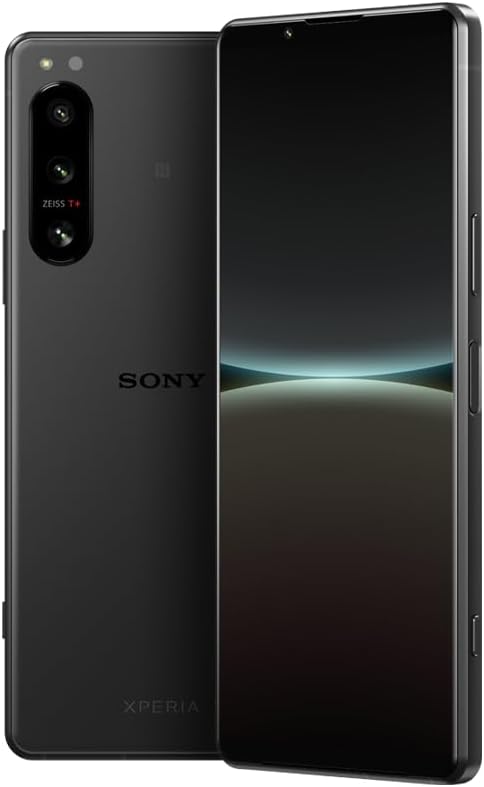 Sony Xperia 5 IV - 6.1 Inch 21:9 Wide HDR OLED- 120Hz Refresh rate- Compact- Triple lens (with ZEISS T* coating)- 3.5 mm audio jack- Android 12- SIM free- 8GB RAM- 128GB Storage- Dual SIM hybrid-Black