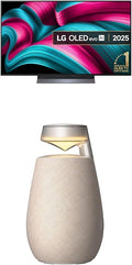 LG OLED48C55LA 48-Inch OLEDevo AI 4K UHD Smart TV bundle with X02 Portable Bluetooth Multi-Directional Speaker, 15H Battery Life, IP55 Waterproof
