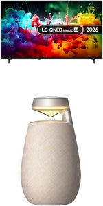 LG 65QNED70B6C 65-Inch QNED MiniLED AI 4K UHD Smart TV bundle with XO2 Portable Bluetooth Multi-Directional Speaker, 15H Battery Life, IP55 Waterproof