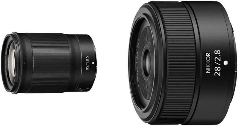 Nikon Nikkor Z 85mm F/1.8 S Lens + Nikkor Z 28mm F/2.8 Black