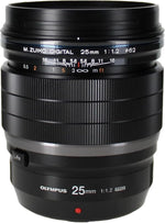 Olympus M.Zuiko Digital ED 25mm F1.2 Pro Lens for Micro Four Thirds Black