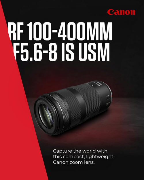 Canon RF 100-400mm F5.6-8 IS USM Telephoto Zoom Lens Black