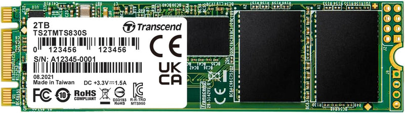 Transcend MTS830S 2TB M.2 2280 SATA III 6Gb/s Internal SSD