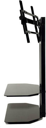 TransDeco TV Stand, Steel, Black, 80"