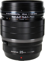 Olympus M.Zuiko Digital ED 25mm F1.2 Pro Lens for Micro Four Thirds Black