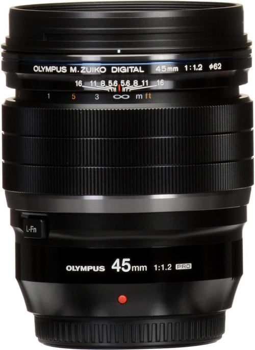 OM System M.Zuiko Digital ED 45mm f/1.2 PRO Lens for Micro Four Thirds Black