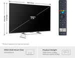 Haier 75" QLED S90GUF Smart TV with Fire TV, Freely, AI Picture Quality, Sound by KEF, Dolby Atmos, MEMC, Gaming Accelerator, Bluetooth, HDMI 2.1