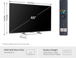 Haier S90GUF 65" QLED Smart TV with Fire TV, Freely, AI Picture Quality, Sound by KEF, Dolby Atmos, MEMC, Gaming Accelerator, Bluetooth, HDMI 2.1