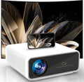 Jeephee A80 1800 ANSI 4K Outdoor Smart Projector with Auto Focus White