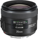 Canon EF 35mm f/2 IS USM Wide-Angle Lens for Canon EF Cameras