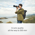 Sony 70-350mm F/4.5-6.3 G OSS Super Telephoto Zoom Lens for Sony E APS-C Cameras Black