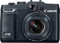 Canon PowerShot G16 Compact Camera 12.1MP 1/1.7in CMOS 5x Zoom 3in LCD Black