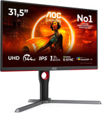 AOC U32G3X 32" 4K UHD 144Hz IPS Gaming Monitor 1ms G-Sync Compatible HDR400