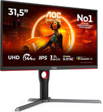 AOC U32G3X 32" 4K UHD 144Hz IPS Gaming Monitor 1ms G-Sync Compatible HDR400