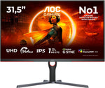 AOC U32G3X 32" 4K UHD 144Hz IPS Gaming Monitor 1ms G-Sync Compatible HDR400