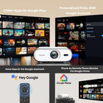 Sovboi E30Max 4K Google TV Projector 3000 Brightness Pearl White