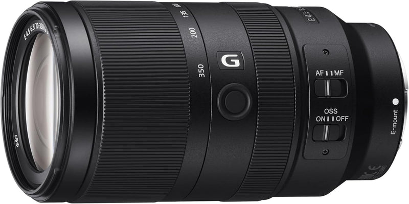 Sony 70-350mm F/4.5-6.3 G OSS Super Telephoto Zoom Lens for Sony E APS-C Cameras Black