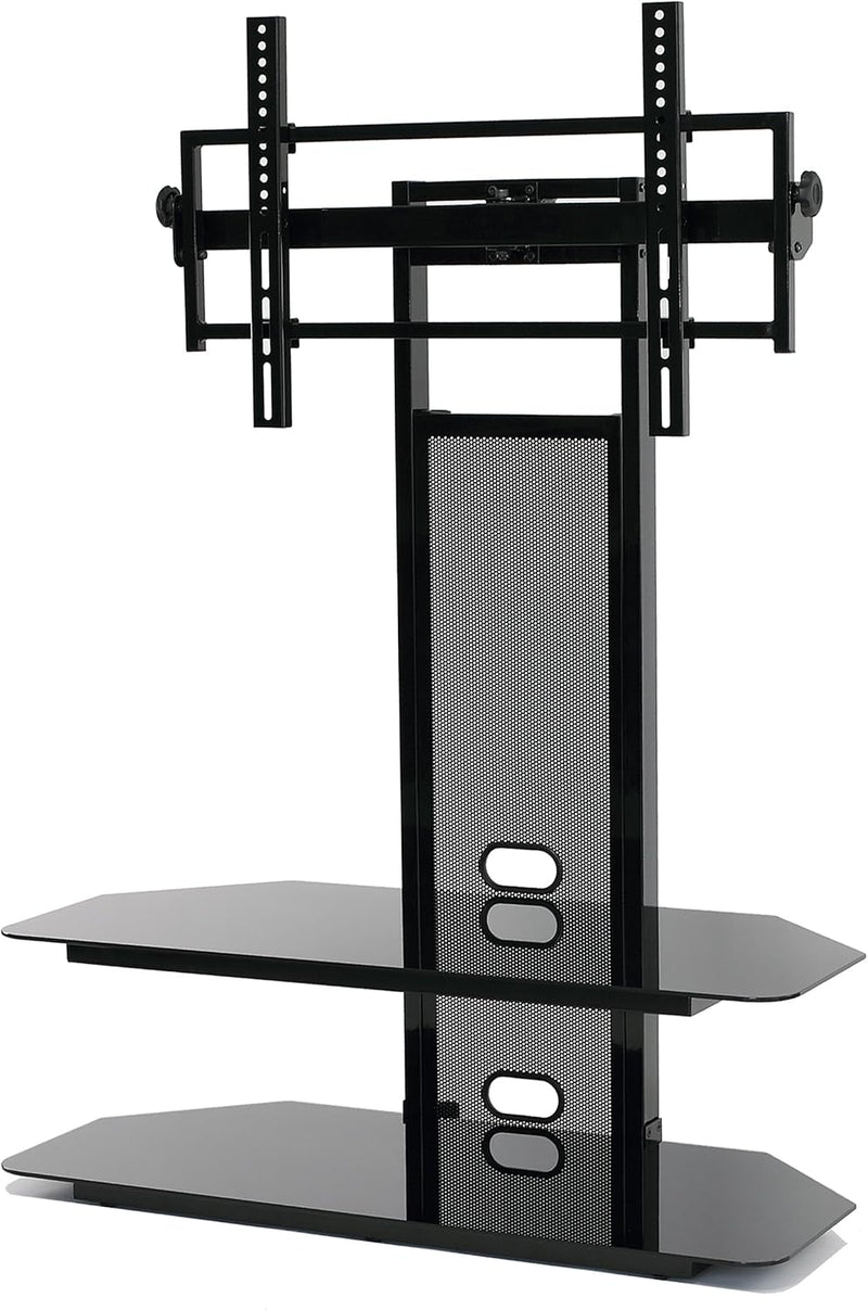 TransDeco TV Stand, Steel, Black, 80"