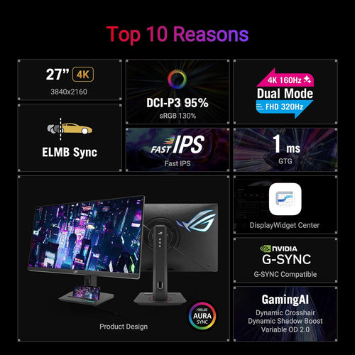 ASUS ROG Strix XG27UCG 27" 4K UHD 160Hz IPS Gaming Monitor