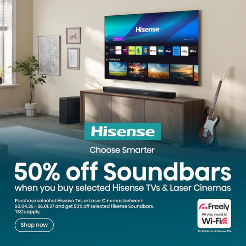 Hisense 65" 65S7NQTUK Canvas TV - 144Hz Game Mode PRO, Art Mode, Styles Swaps Frames, UltraSlim Wall Mount with Freely, Disney +, YouTube, Netflix