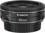 Canon EOS 6D 20.2 MP Full-Frame DSLR Camera with EF 40mm f/2.8 STM Lens Black