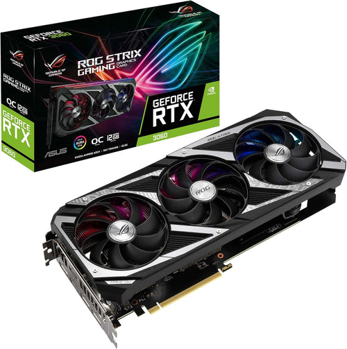 ASUS ROG Strix RTX 3060 OC Edition 12GB GDDR6 Gaming Graphics Card