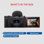 Sony ZV-1 II Compact Vlogging Camera 20.1MP 4K 18-50mm Lens Black