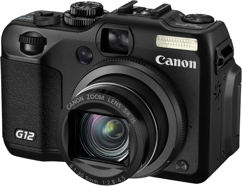 Canon PowerShot G12 10MP Digital Camera with 5x Optical Zoom Black